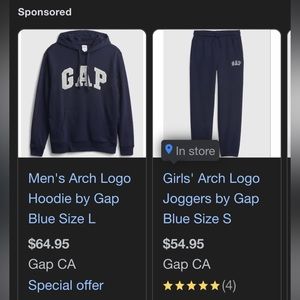 Gap Navy Blue Tracksuit